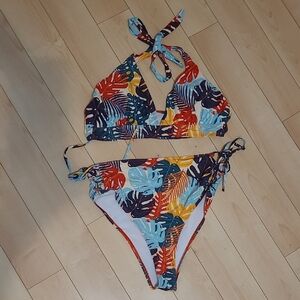 Tropical Print Bikini
